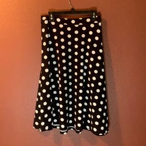 Plus Size Polkadot Skirt